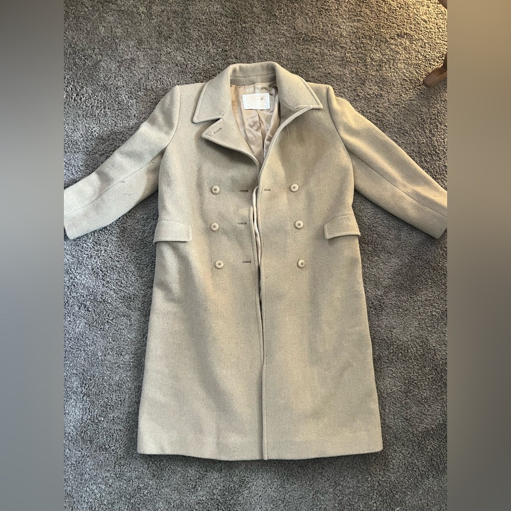 Pendleton Beige Double-Breasted Trench Coat